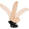GODE VIBRANT ARTICULABLE TÉLÉCOMMANDE NATUREL 21 CM -O- 5 CM