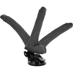 GODE VIBRANT ARTICULABLE TÉLÉCOMMANDE NOIR 18.5 CM -O- 4 CM