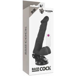 GODE VIBRANT ARTICULABLE TÉLÉCOMMANDE NOIR 20 CM -O- 4.5 CM