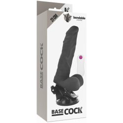 GODE VIBRANT ARTICULABLE TÉLÉCOMMANDE NOIR 21 CM -O- 5 CM
