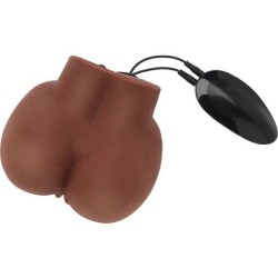 MASTURBATEUR RÉALISTE BIG ASS AVEC VIBRATEUR MARRON