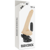 GODE VIBRANT NATUREL RÉALISTE TÉLÉCOMMANDE AVEC TESTICULES 20 CM -O- 4 CM