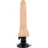 GODE VIBRANT NATUREL RÉALISTE TÉLÉCOMMANDE AVEC TESTICULES 20 CM -O- 4 CM