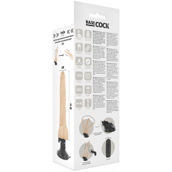 GODE VIBRANT NATUREL RÉALISTE TÉLÉCOMMANDE AVEC TESTICULES 20 CM -O- 4 CM