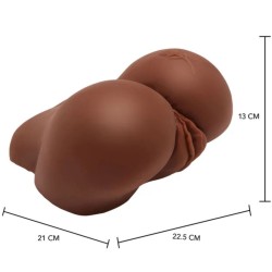ACT - MASTURBATEUR RÉALISTE BIG ASS AVEC VIBRATEUR MARRON