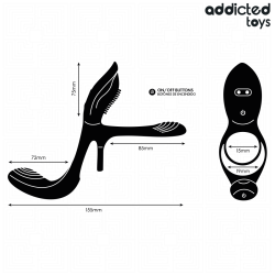 ANNEAU DOUBLE PÉNIS AVEC STIMULATEUR CLITORIAL