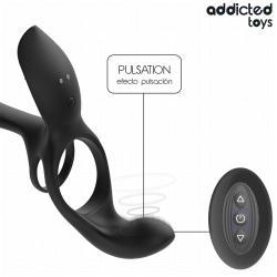 ANNEAU DOUBLE PÉNIS AVEC STIMULATEUR CLITORIAL