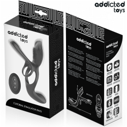 ANNEAU DOUBLE PÉNIS AVEC STIMULATEUR CLITORIAL
