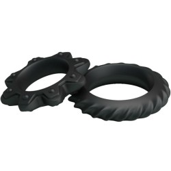 KIT 2 ANNEAUX FLEURI EN SILICONE