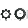 KIT 2 ANNEAUX FLEURI EN SILICONE