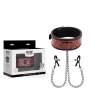 COLLIER ÉDITION ROUGE AVEC PINCES TÉLÉMON AVEC DOUBLURE EN NÉOPRÈNE