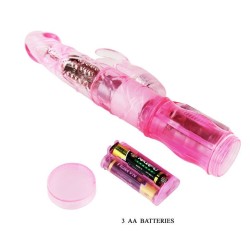 MINI ROTATEUR LAPIN ROSE AVEC SUPERSTIMULATEUR
