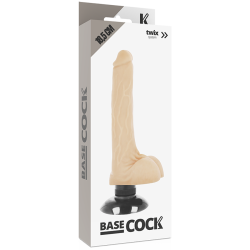 GODE VIBRANT RÉALISTE 2-1 NATUREL 18.5 CM -O- 4 CM