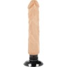 GODE VIBRANT RÉALISTE 2-1 NATUREL 20 CM -O- 4 CM
