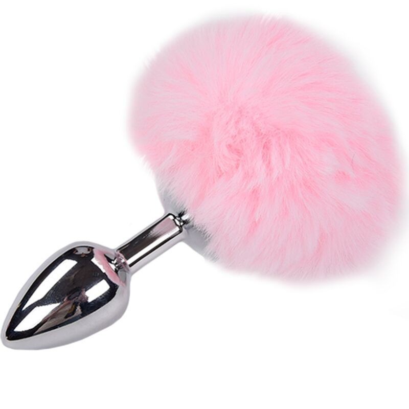ALIVE - PLUG DE PLAISIR ANAL LISSE MÉTAL FLUFFY ROSE TAILLE M ALIVE - PLUG DE PLAISIR ANAL LISSE MÉTAL FLUFFY ROSE TAILLE M