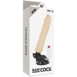 GODE VIBRANT RÉALISTE TÉLÉCOMMANDE NATUREL 20 CM -O- 4 CM