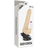 GODE VIBRANT RÉALISTE TÉLÉCOMMANDE NATUREL AVEC TESTICULES19.5 CM -O- 4 CM