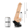 GODE VIBRANT RÉALISTE TÉLÉCOMMANDE NATUREL AVEC TESTICULES19.5 CM -O- 4 CM