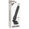 GODE VIBRANT RÉALISTE TÉLÉCOMMANDE NOIR 19.5 CM -O- 4 CM