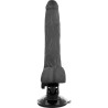 GODE VIBRANT RÉALISTE TÉLÉCOMMANDE NOIR 19 CM -O- 4 CM