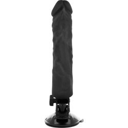 GODE VIBRANT RÉALISTE TÉLÉCOMMANDE NOIR 21 CM -O- 4 CM