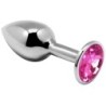 ALIVE - PLAISIR ANAL MINI PLUG MÉTAL ROSE TAILLE S