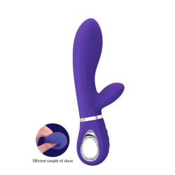 Thomas, vibromasseur rabbit point-G silicone super soft violet