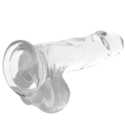 GODE BITE TRANSPARENTE AVEC BOULES 15.5 CM -O- 3.5 CM