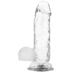 GODE BITE TRANSPARENTE AVEC BOULES 15.5 CM -O- 3.5 CM