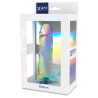 GODE BITE TRANSPARENTE AVEC BOULES 15.5 CM -O- 3.5 CM