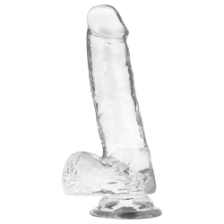GODE- BITE TRANSPARENTE AVEC BOULES 18.5 CM -O- 3.8 CM