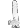 GODE- BITE TRANSPARENTE AVEC BOULES 18.5 CM -O- 3.8 CM