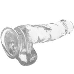 GODE- BITE TRANSPARENTE AVEC BOULES 18.5 CM -O- 3.8 CM