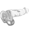 GODE- BITE TRANSPARENTE AVEC BOULES 18.5 CM -O- 3.8 CM