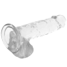 GODE BITE TRANSPARENTE AVEC BOULES 20 CM -O- 4.5 CM