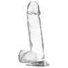 GODE BITE TRANSPARENTE AVEC BOULES 20 CM -O- 4.5 CM