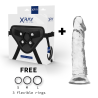 HARNAIS + GODE BITE TRANSPARENT 19 CM -O- 4 CM