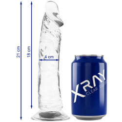 HARNAIS + GODE BITE TRANSPARENT 21 CM -O- 4 CM
