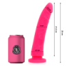 TOYS GODE MÉDICAL ROSE EN SILICONE 23 CM -O- 4.5 CM