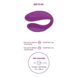 VIBRATEUR BOUND LOVE COUPLES VIOLET