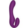 VIBRATEUR SANS STRAPLESS 2 EN 1 AVEC TÉLÉCOMMANDE VIOLET