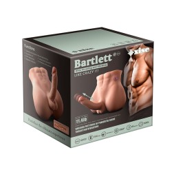 BERTLETT DILDO ASS GODE RÉALISTE ET MASTURBATEUR ANUS POSITION FRONTALE AVEC POUSSÉE 18 CM