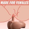BERTLETT DILDO ASS GODE RÉALISTE ET MASTURBATEUR ANUS POSITION FRONTALE AVEC POUSSÉE 18 CM