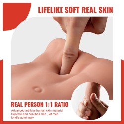 BERTLETT DILDO ASS GODE RÉALISTE ET MASTURBATEUR ANUS POSITION FRONTALE AVEC POUSSÉE 18 CM