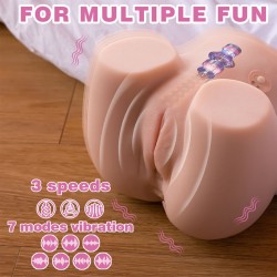 XISE - CONNIE BACK MASTURBATEUR VAGIN ET ANUS RÉALISTE MULTIPOSITION AVEC VIBRATION