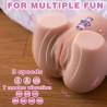 XISE - CONNIE BACK MASTURBATEUR VAGIN ET ANUS RÉALISTE MULTIPOSITION AVEC VIBRATION