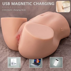 XISE - ETHEL MASTURBATEUR VAGIN RÉALISTE À POUSSÉE AVEC VIBRATIONS MULTI-POSITIONS