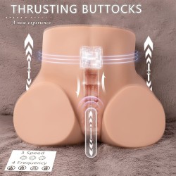 XISE - ETHEL MASTURBATEUR VAGIN RÉALISTE À POUSSÉE AVEC VIBRATIONS MULTI-POSITIONS