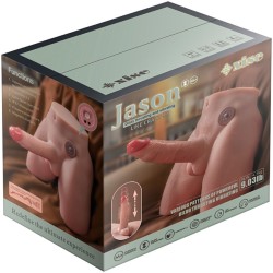 JASON GODE MASTURBATEUR RÉALISTE AVEC POUSSÉES ET VIBRATIONS 17 CM