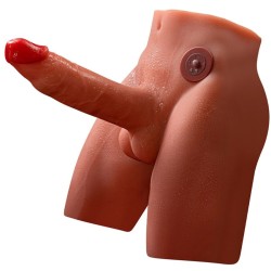 JASON GODE MASTURBATEUR RÉALISTE AVEC POUSSÉES ET VIBRATIONS 17 CM